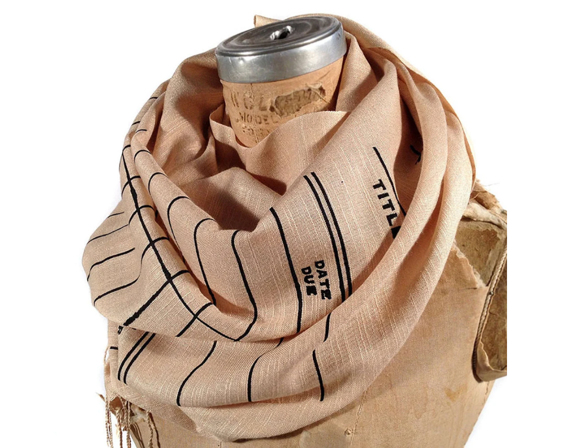 Library   Card   Pashmina   Scarf