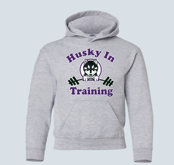 Husky in training G185B Gildan Youth Pullover Hoodie